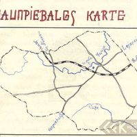 The map of Jaunpiebalga 