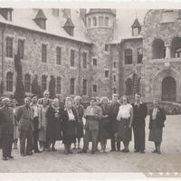 Participants of the sightseeing trip at the Cesvaine manor palace