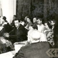 Izbraukuma zinātniskās sesijas prezidijs Preiļos