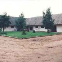 Burtnieki horse farm's courtyard