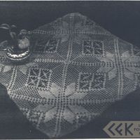 A woven tablecloth