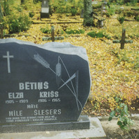 Elzas un Kriša Bētiņu kapa vieta
