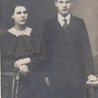 Elizabete Bušs with her brother Rūdolfs