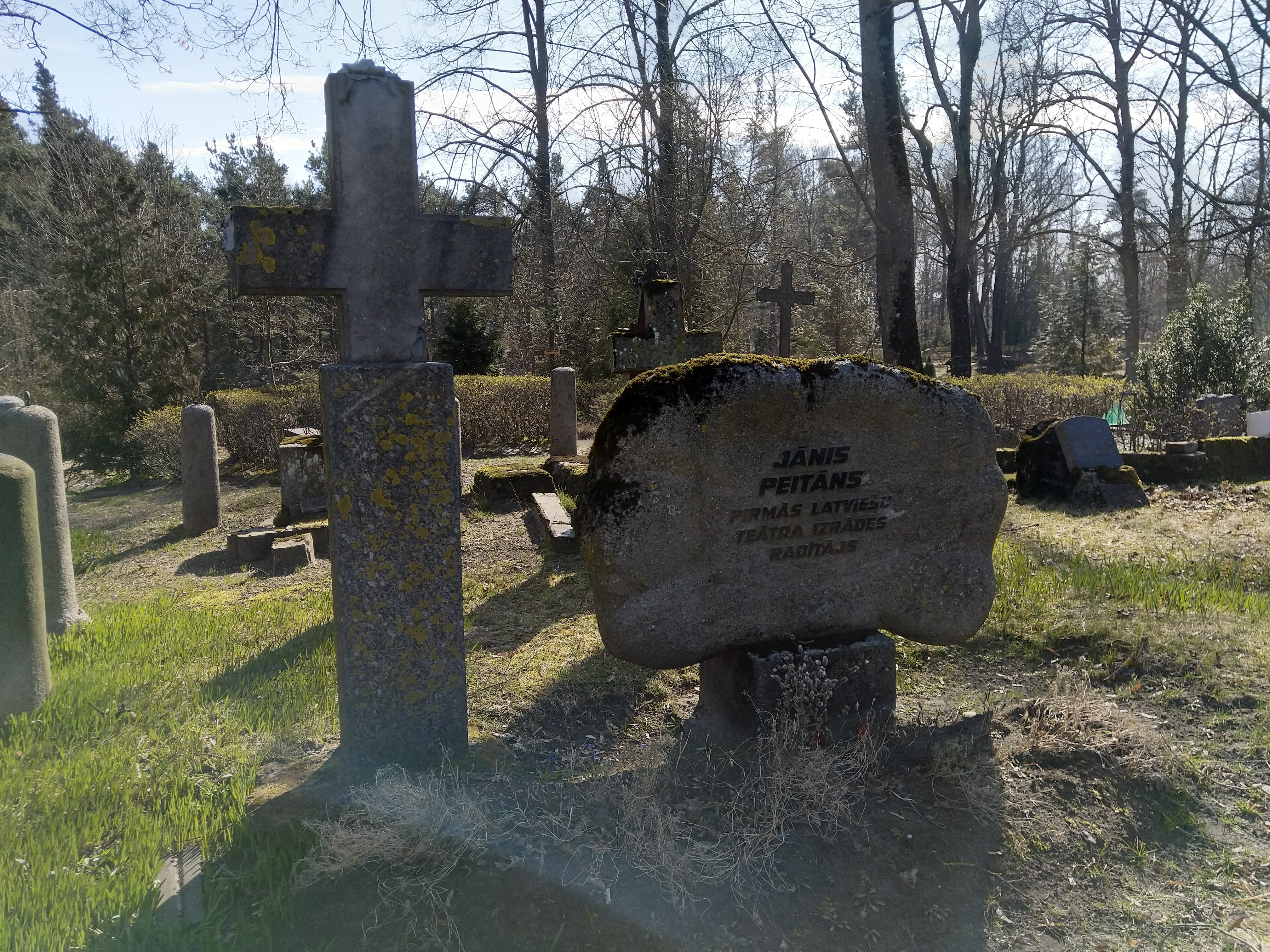 Jāņa Peitāna kaps Vecmilgrāvja kapos, Rīgā