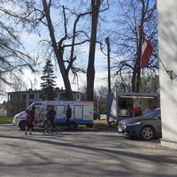 Ice cream truck in Carnikava