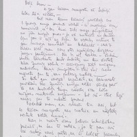 Margaritas Biezaites vēstule Annai Eglienai (pirmā puse)