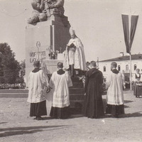 Atjaunotā pieminekļa “Vienoti Latvijai” svinīgā atklāšana Rēzeknē 1943. gada 22. augustā