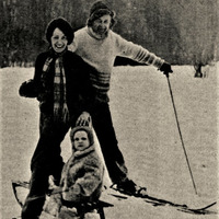Olafs Gūtmanis ar sievu Velgu un dēlu Dāvi