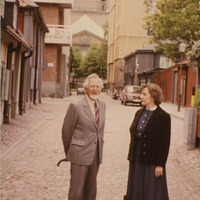 Jadviga Darbiniece un Viktors Hausmanis Stokholmā