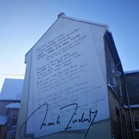 Imanta Ziedoņa dzejas siena Tukumā