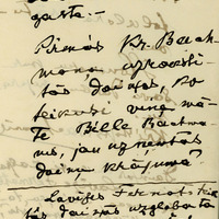 Handwriting of Kristaps Bahmanis (the second part)