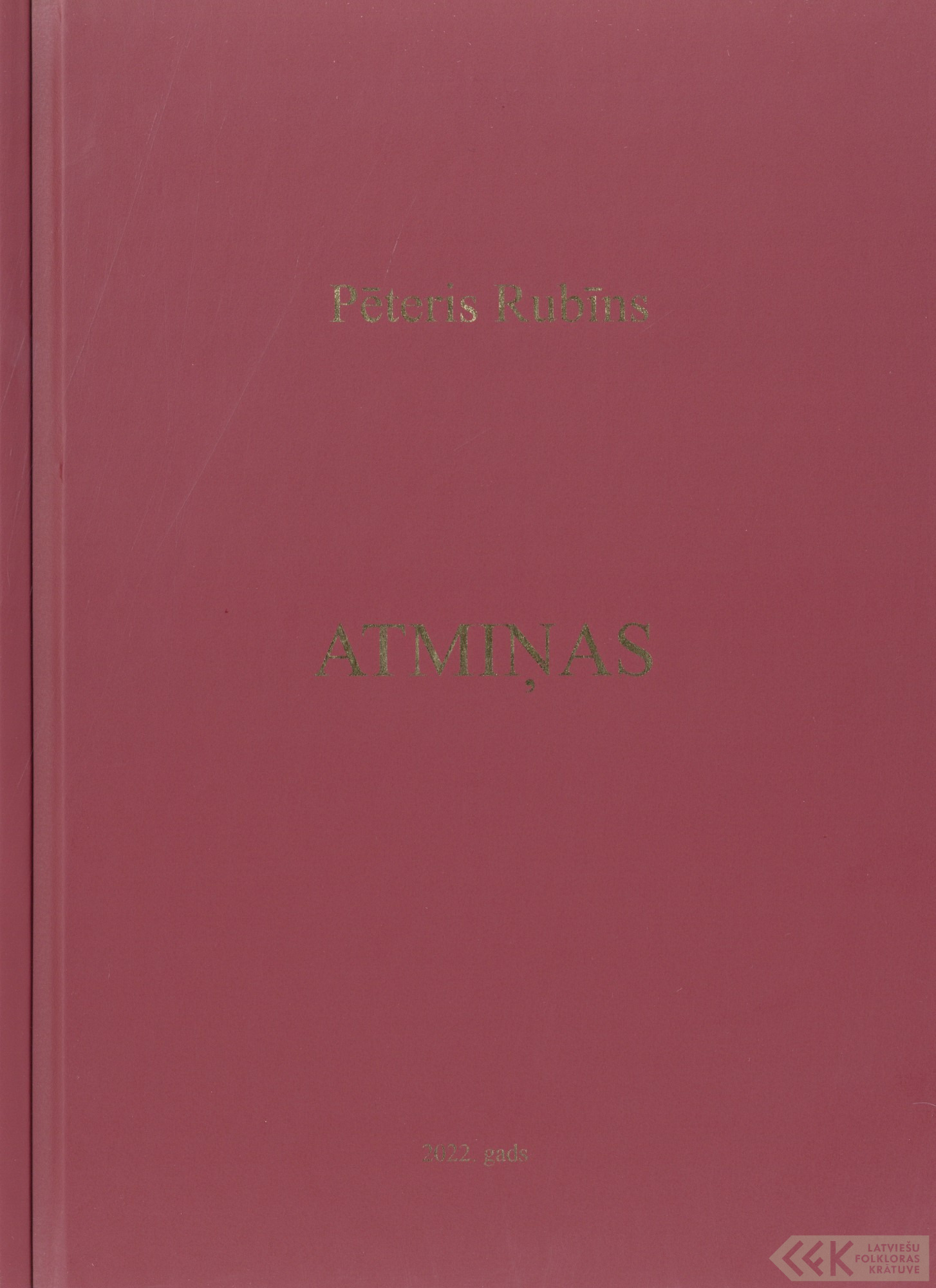 First manuscript page: Memories of Pēteris Rubīns