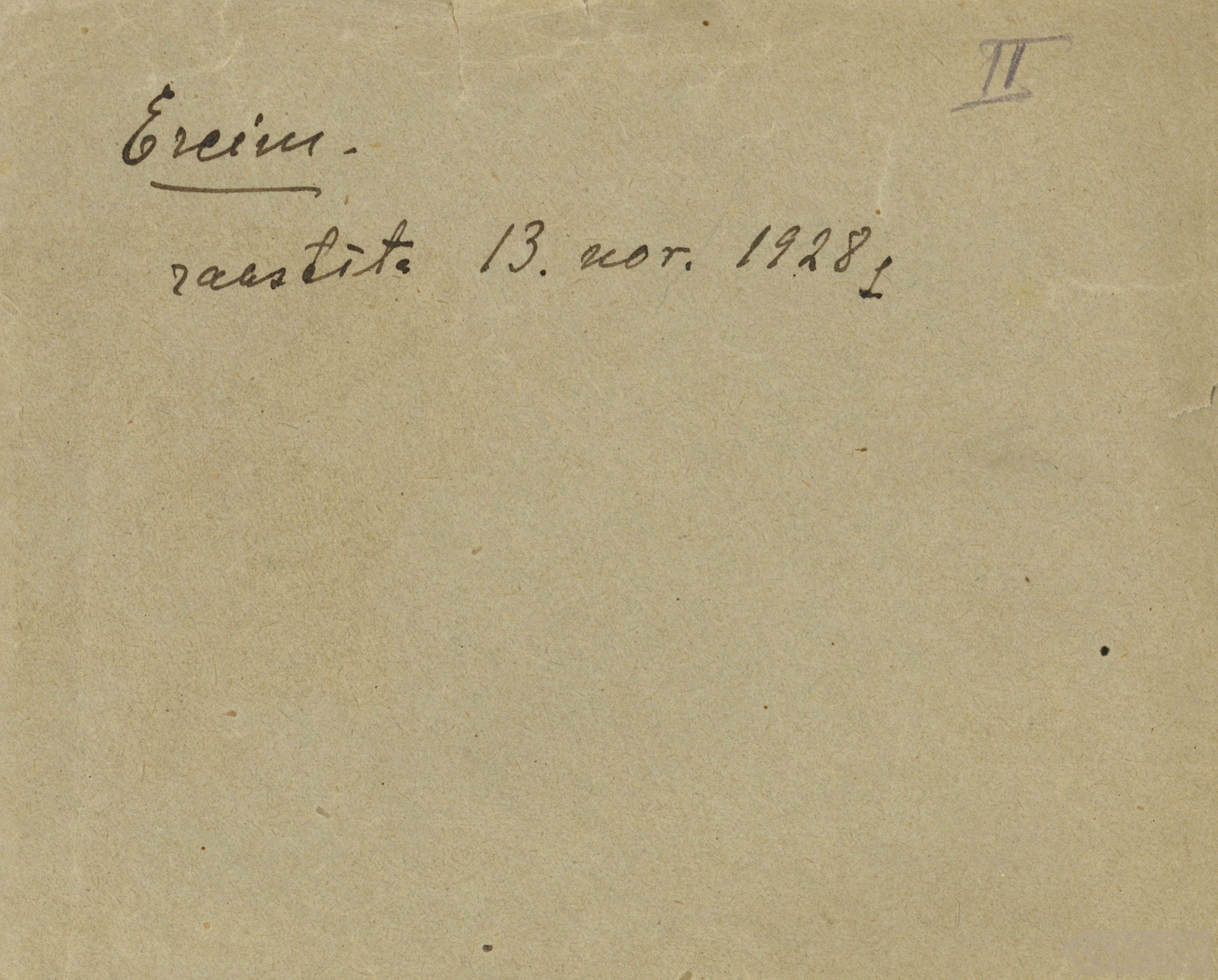 First manuscript page: Letters by Anna Kokks